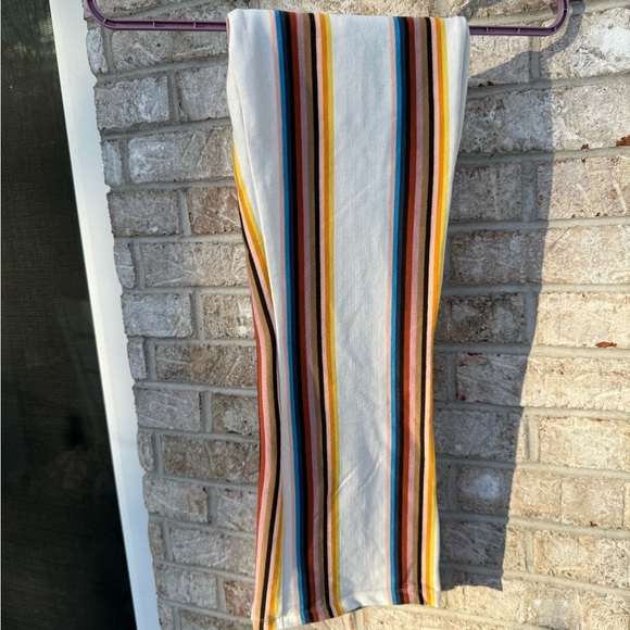 Free People NWT In My Feelings Stripe Slim Flare Crop Pants,sz 2 - Picture 2 of 13